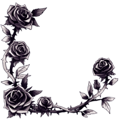 Dark Roses (Black)