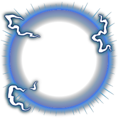 Radiating Energy (Blue)