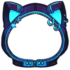 Neon Cat Hoodie (Blue)