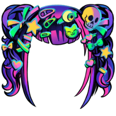 Neon Decora Hair