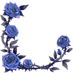Dark Roses (Blue)